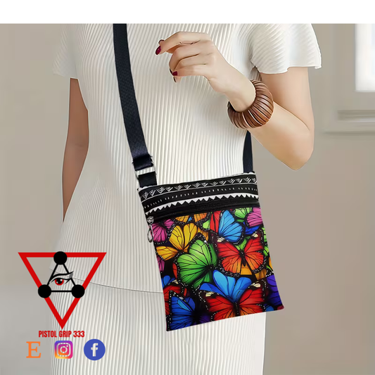 Kaleidoscope Butterfly Crossbody Bag