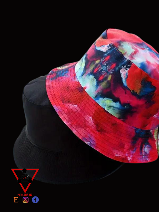 Crimson Fusion Tie-Dye Bucket Hat