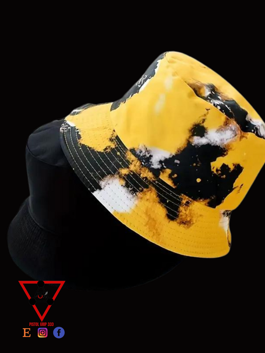 Golden Splash Tie-Dye Bucket Hat