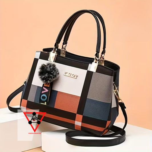 Harper Plaid Satchel