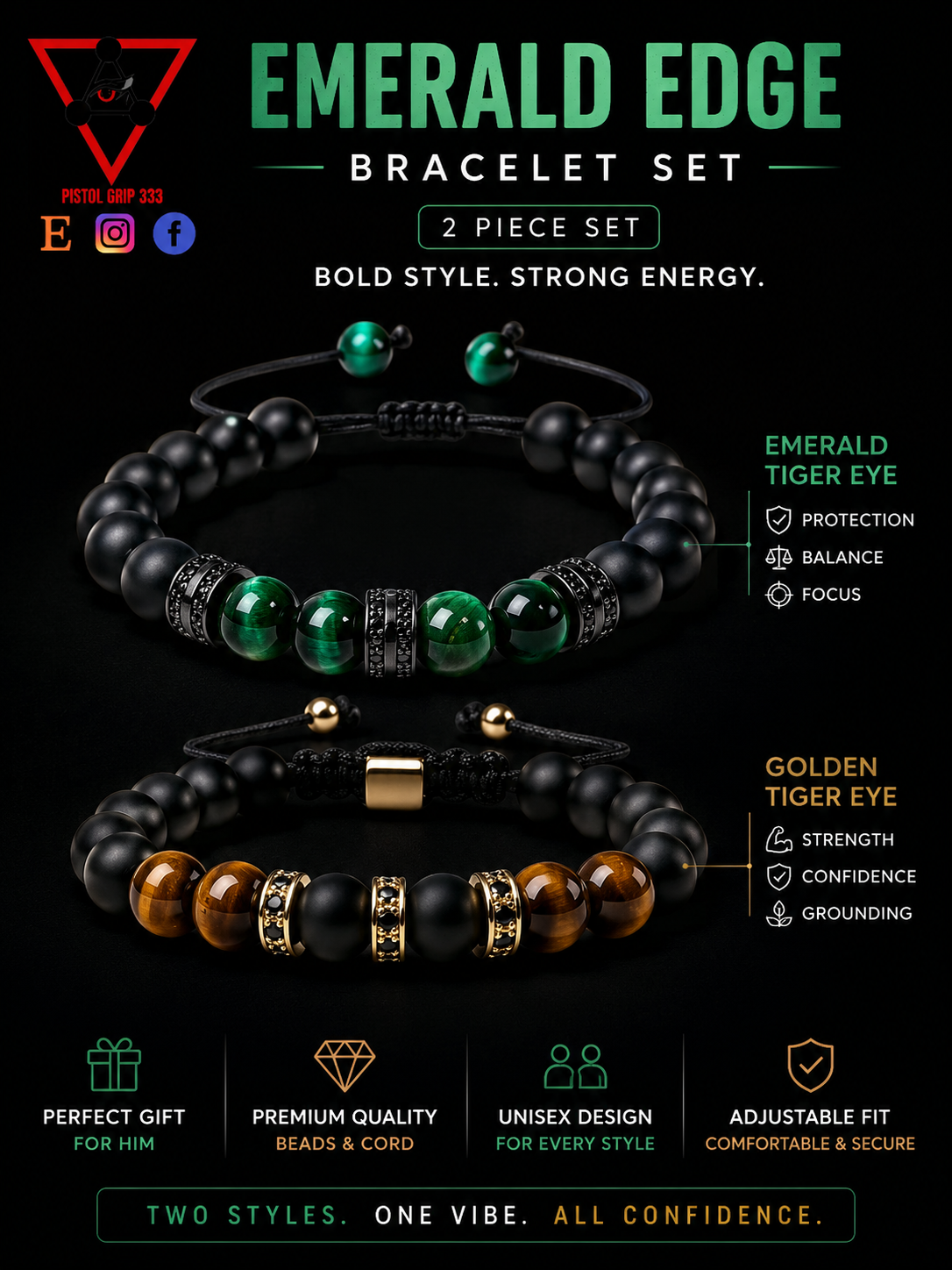 The Bravo Collection – 2-Piece Bracelet Set