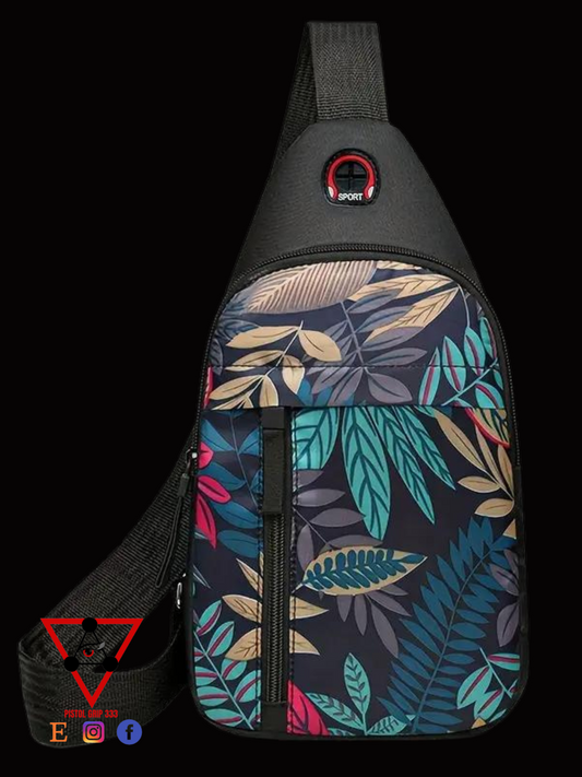 Kids Tropical Print Sling Backpack