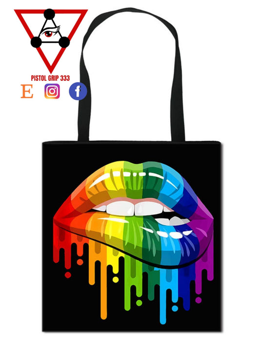 Rainbow Drip Lips