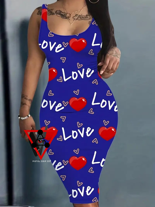 Love Always Bodycon Midi Dress – Royal Blue