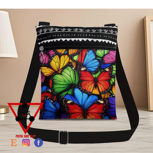 Kaleidoscope Butterfly Crossbody Bag