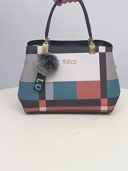 Harper Plaid Satchel