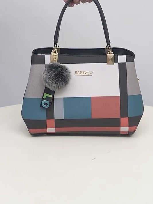 Harper Plaid Satchel